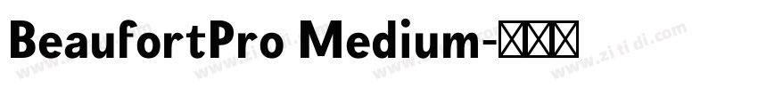 BeaufortPro Medium字体转换